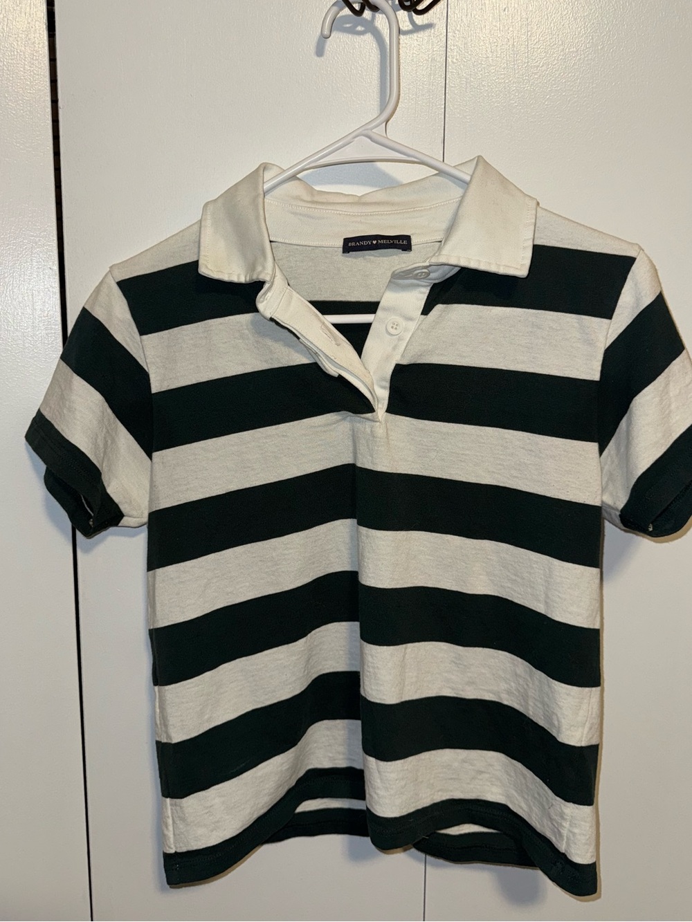 Brandy Melville Striped Polo Shirt
